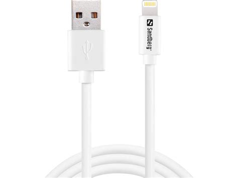 Câble Usb Vers Lightning 1 Mètre Charge Et Synchronuse Blanc Leroy Merlin