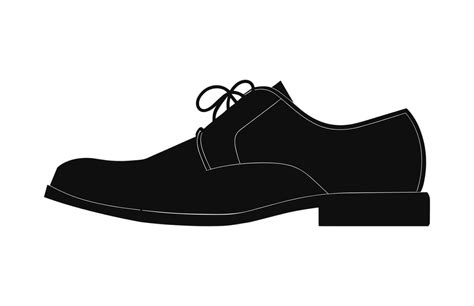 A Male Shoe vector silhouette isolated on a white background 35992767 ...