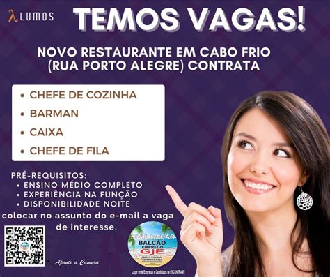Vagas Para Chefe De Cozinha - VAGAS PARA • CHEFE DE COZINHA • BARMAN • CAIXA • CHEFE DE FILA PARA ...