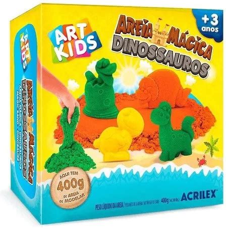 Areia Cin Tica M Gica Massinha De Modelar Infantil Dinossauro Moldes