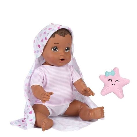 Perfectly Cute 14" Baby doll Bath time baby Brown Hair eyes - Walmart.com