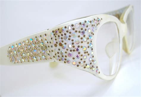 Vintage French Rhinestone Eyeglasses Frame By Vintage50seyewear