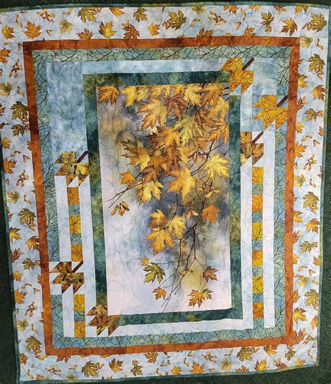 Drifting Down Autumn Splendor Panel Quilt Kit 6561631429232