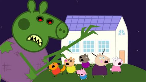 GIANT ZOMBIE ATTACK PEPPA PIG - PEPPA PIG APOCALYPSE - YouTube