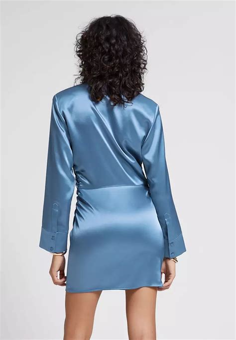 Buy And Other Stories Satin Lavallière Neck Mini Dress 2024 Online Zalora Singapore