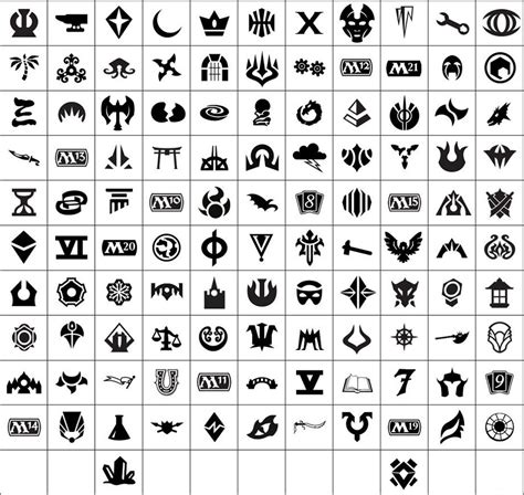 Mtg Set Symbols Printable