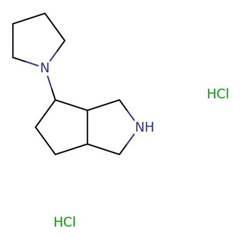 1 Octahydrocyclopenta C Pyrrol 4 Yl Pyrrolidine Dihydrochloride 3D