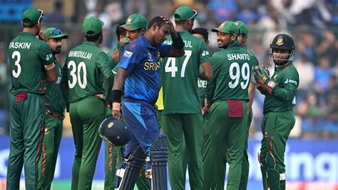 BAN Vs SL CWC 2023 Mathews Blasts Bangladesh Captain Players Over