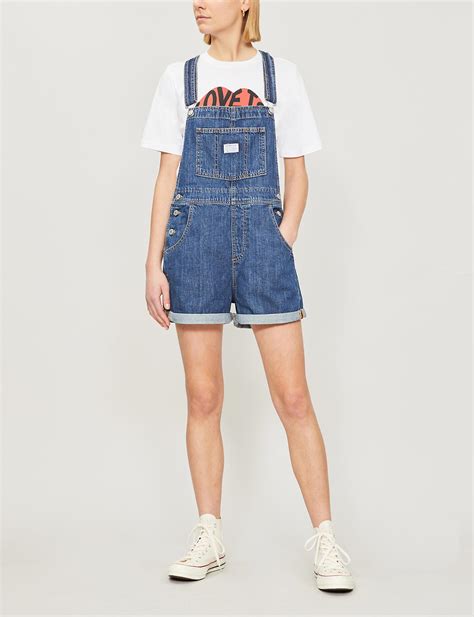 Levi S Vintage Denim Dungarees In Blue Lyst