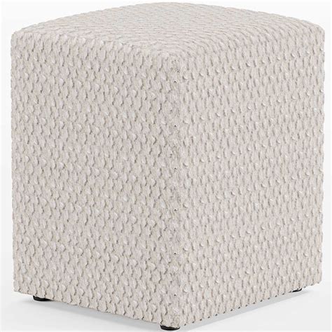 Puff Quadrado Decorativo Sala De Estar L Boucl Cru Lyam Decor