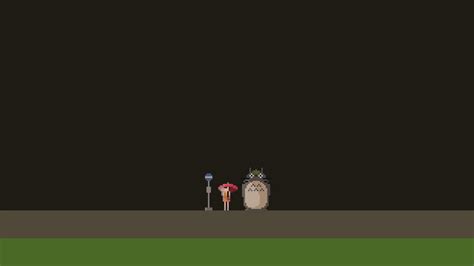 Studio Ghibli Totoro My Neighbor Totoro Anime Pixel Art Simple