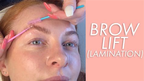 I Tried Brow Lamination In Los Angeles Youtube