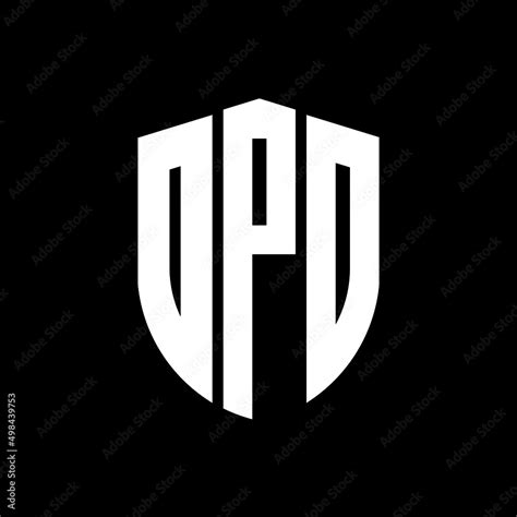 Opd Letter Logo Design Opd Modern Letter Logo With Black Background