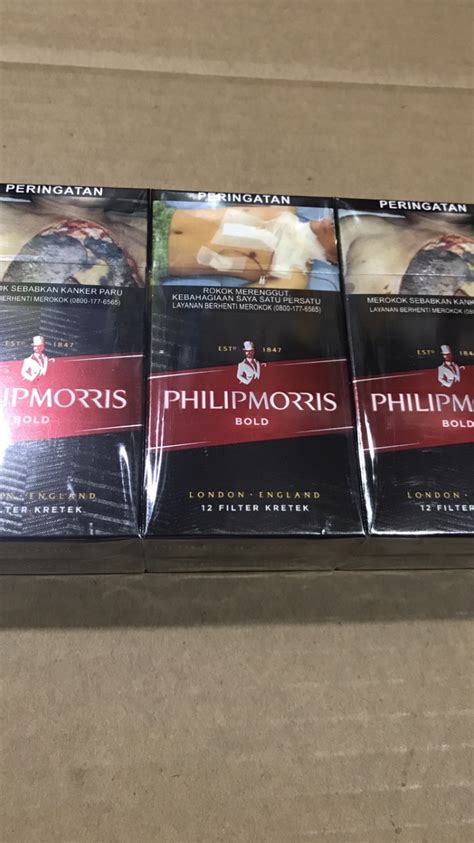 Jual Rokok PHILIP MORRIS BOLD 12 BATANG Slop Pak Philipmorris Filter