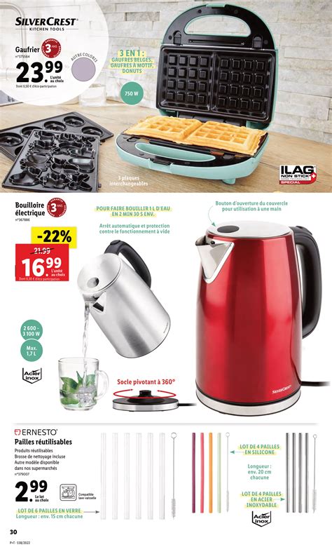 Catalogue LIDL Silvercrest arrivage de la semaine du 22 septembre 2022 ...
