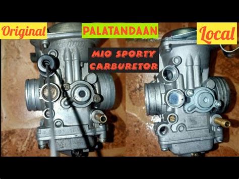 Mio Sporty Carburetor Palatandaan Nang Original At Local YouTube