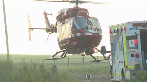 Man Airlifted To Hospital After Single Vehicle Crash Near Airdrie