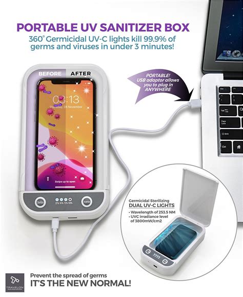 Portable UV Sanitizer Box by Travelon – Amy's Cottage of Williamstown