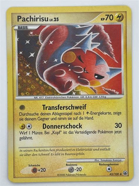 Pachirisu 43 100 Pokémon Majestic Dawn Kaufen auf Ricardo