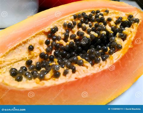 Exotic Tropical Fruit Delicious Papaya Stock Image Image Of Organic