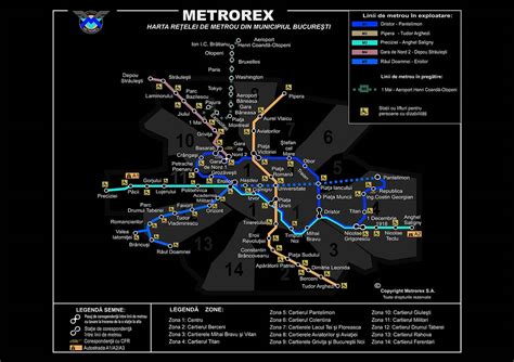 Harta Metrorex Tarif Abonament Metrou Bucuresti