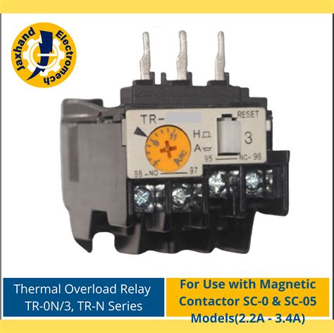 Thermal Overload Relay TR 0N 3 TR N Series For Use With Magnetic