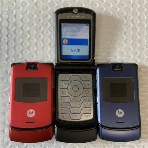 Unlocked Motorola Razr V3 Unlocked Flip Gsm Bluetooth Mp4 Video Mobile