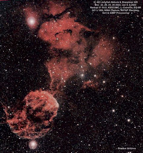 Ic Jellyfish Nebula Sharpless Result Redcat Photo