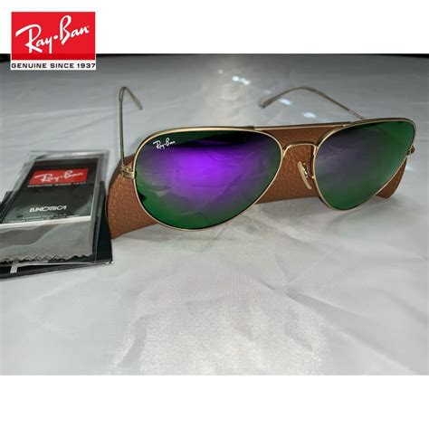 【nuoli】raban ของแท้ แว่นตากันแดด Aviator Rb3025 กรอบสีทอง 58 มม 112