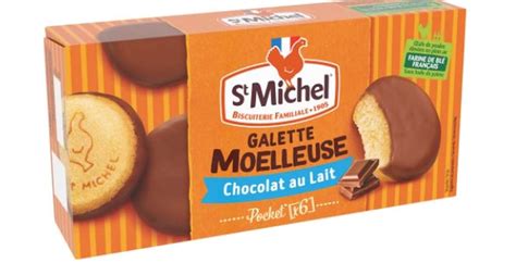 Galette moelleuse nappée au chocolat au lait St Michel 180 g