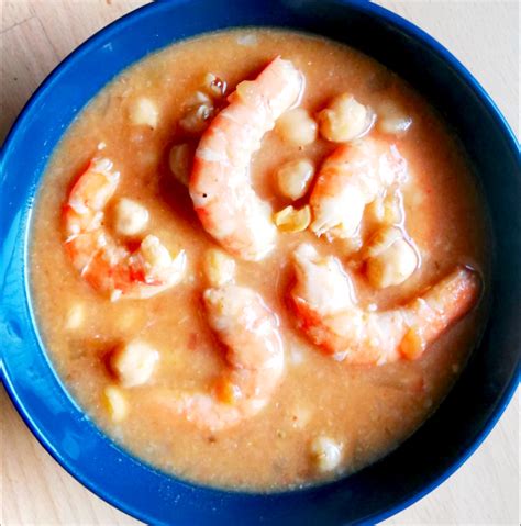 Guiso De Garbanzos Con Langostinos La Vida Bonica