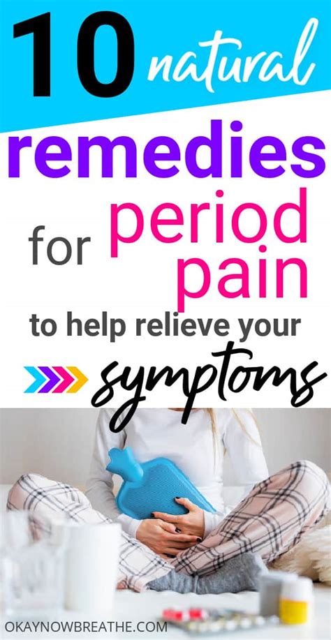 Period Pain Relief at Home: 11 Natural Remedies | Okay Now Breathe