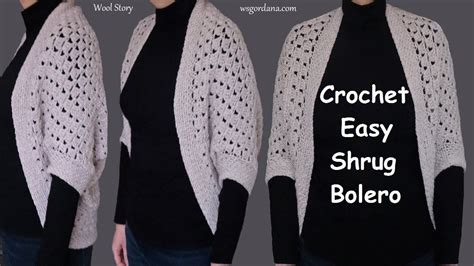 Crochet Easy Shrug Bolero Diy Tutorial Heklani Bolero Easy Crochet Crochet Chain Stitch