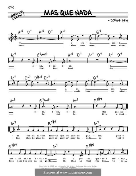 Mas Que Nada Say No More By J Ben Sheet Music On MusicaNeo