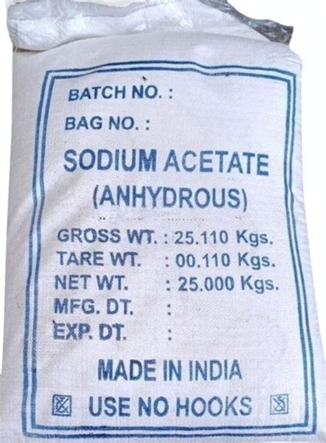 Granules Sodium Acetate Anhydrous At Rs 60 Kg In Mumbai ID 11791394648