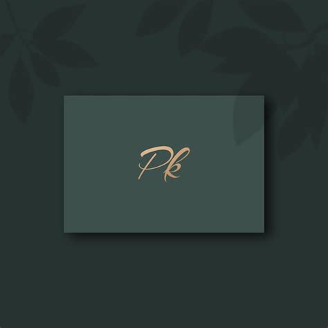 Premium Vector | Pk logo design template