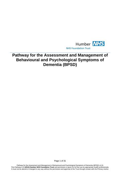 (PDF) Pathway for the Assessment and Management of … · Pathway for the ...