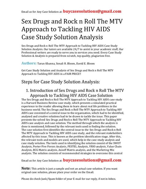 Calaméo Sex Drugs And Rock N Roll The Mtv Approach To Tackling Hiv