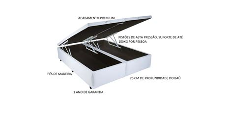 Cama Box Ba King Size Bi Partida X X Corino Branco Omega