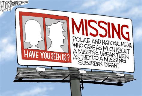 Disparity In Missing Child Searches Editorial Cartoon