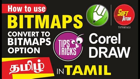 How To Use Bitmaps Option Convert To Bitmaps Corel Draw In Tamil