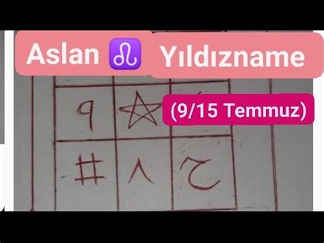 Aslan HAFTALIK YILDIZNAME YORUMU 9 15 Temmuz pazar Güneş günü