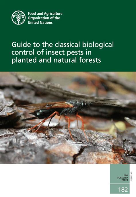 Pdf Guide To The Classical Biological Control Of Insect Pests In Planted And Natural Forests