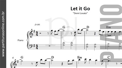 Let It Go ♪ Partitura Para Piano Youtube