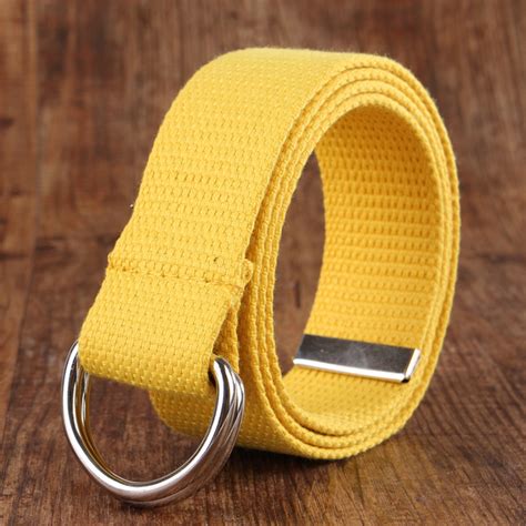 Unisex New Fashion Canvas Double D Ring Belt China Canvas Belt And