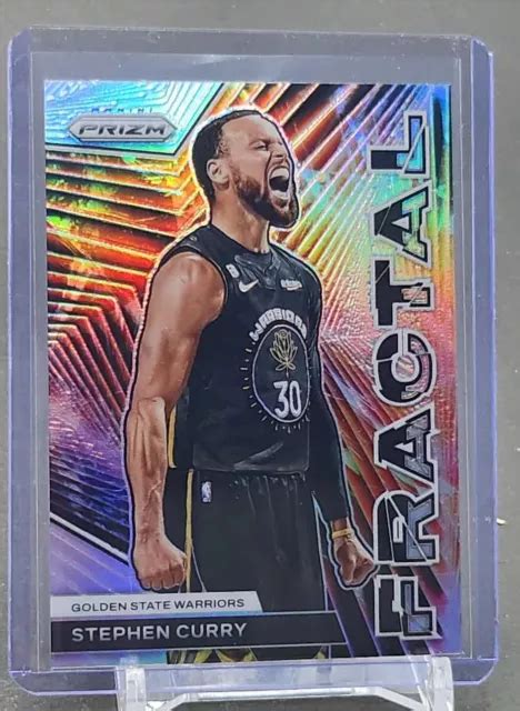 STEPHEN CURRY 2023 24 Panini Prizm Argent Fractal Golden State Warriors