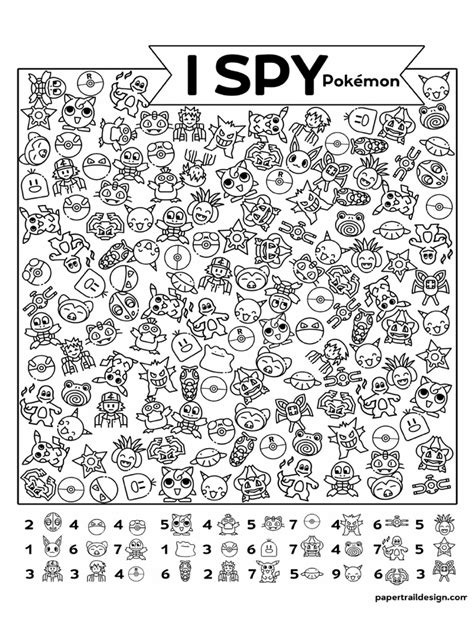 I Spy Pokemon. | PDF