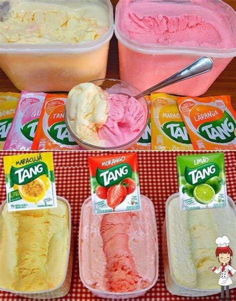 Sorvete Caseiro Tang Uma Op O Refrescante Para Uma Alimenta O