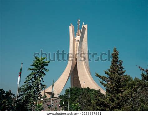 Maqam Echahid Martyrs Memorial Aka Monument Stock Photo