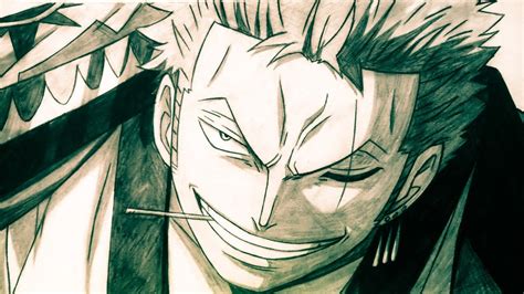 How To Draw Roronoa Zoro From One Piece Step By Step YouTube